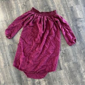 MATERNITY Off the Shoulder MIDI Dress